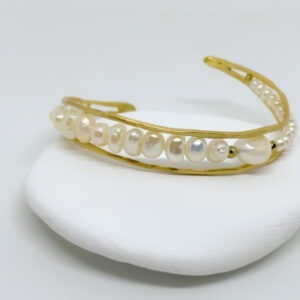 Gold Plated Pearl Stream Bracelet