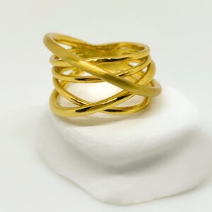 Gold Plated Infinite Braid Ring