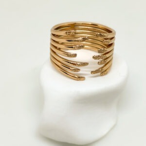 Gold Plated Severed Effect Ring