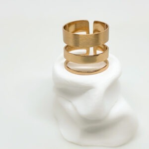 Gold Plated Ascending Stacked Ring