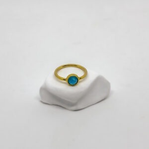 Gold Plated Everyday Turquoise Ring