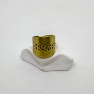 Gold Plated Cosmic Splash Tourmaline Ring