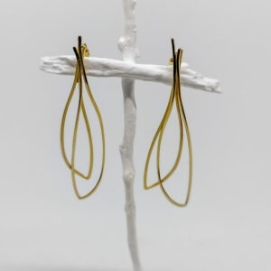 Gold Plated Double Winged Earring