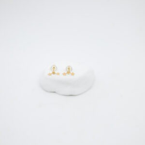 Gold 14K Star Trio Earring