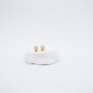 Gold 14K Textured Stud Earring