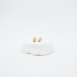 Gold 14K Pyramid Earring