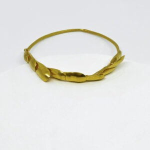 Gold Plated Rustic Connected Drops Bracelet