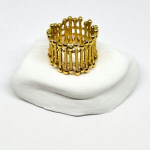 Ancient Greek Yellow Gold Plated Ring