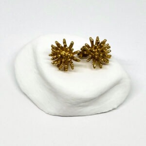 Sea Urchin Stud Gold Plated Earrings