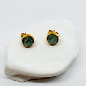 Timeless Gold Plated Amazonite Earrings
