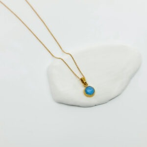 Timeless Gold Plated Turquoise Necklace