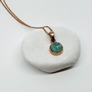 Timeless Rose Gold Plated Amazonite Necklace