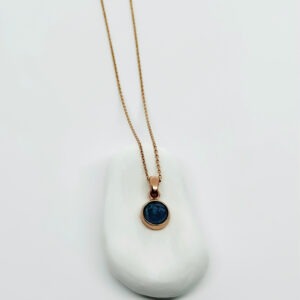 Timeless Rose Gold Plated Chrysocolla Necklace