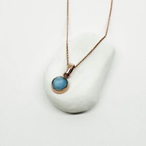 Timeless Rose Gold Plated Turquoise Necklace
